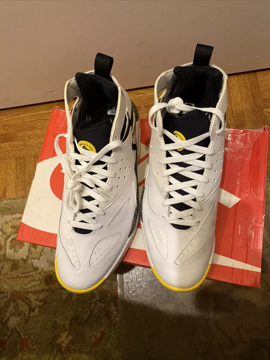 Nike Air Tech Hurache Agassi tennis shoe size 12 white black yellow