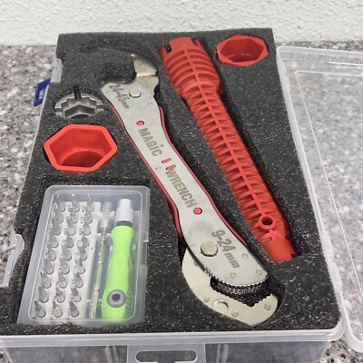 Adjustable Multi-Function Magic Wrench 9-45MM Spanner Universal Wrench Pipe Tool