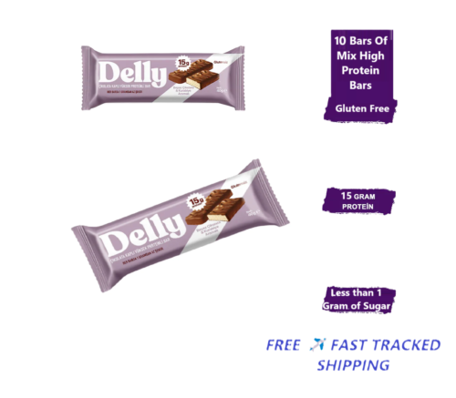 HIGH PROTEIN BAR White Chocolate 40g x 10 Pcs FREE ✈ FAST TRACKED SHIPPING