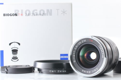 [Unused in Box] Carl Zeiss Biogon T* 25mm f2.8 ZM Lens For Leica M Mount  JAPAN - Afbeelding 1 van 11