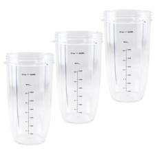 3 Pack 32 oz Colossal Cup Compatible with NutriBullet 600W 900W NB-101B NB-101S