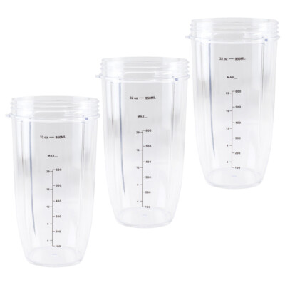Pack 32 oz Colossal Cup Compatible with NutriBullet 600W 900W NB-101B  NB-101S