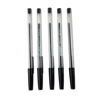 SCHWARZE KUGELSCHREIBER MITTLERE SPITZE STIFT PREISWERT KUGELSCHREIBER BIRO-DECKEL GÜNSTIG JEDE MENGE