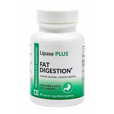 Dynamic Enzymes Lipase Plus Fat Digestion Enzymes, 45 Capsules
