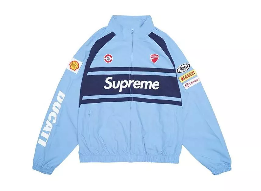 Veste de survêtement Supreme Ducati bleu clair