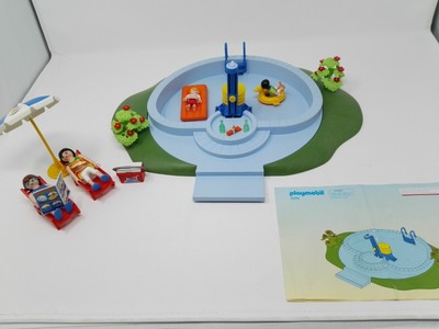 playmobil swimming pool with shower
