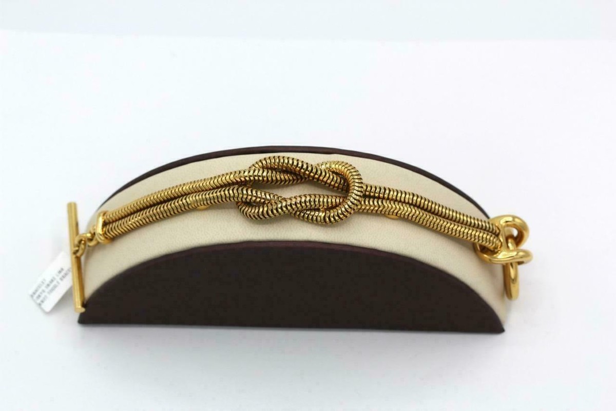 Rare 1980's GUCCI 18K Gold Hercules Knot Bracelet Snake Link Rare 1980's GUCCI 18K Gold Hercules Knot Bracelet Snake Link