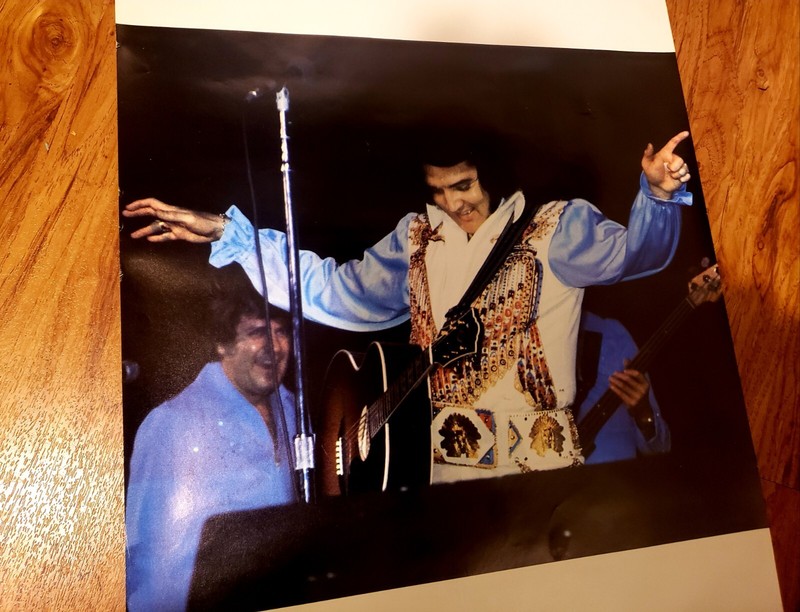 ELVIS PRESLEY and Charlie Hodge 1977  RARE  POSTER  BEAUTIFUL