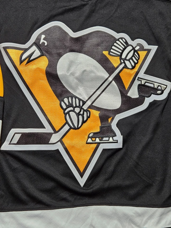 NOVA Camiseta Masculina de Hóquei Fanatics Pittsburgh Penguins Evgeni Malkin #71 Pequena - Imagem 2 de 4