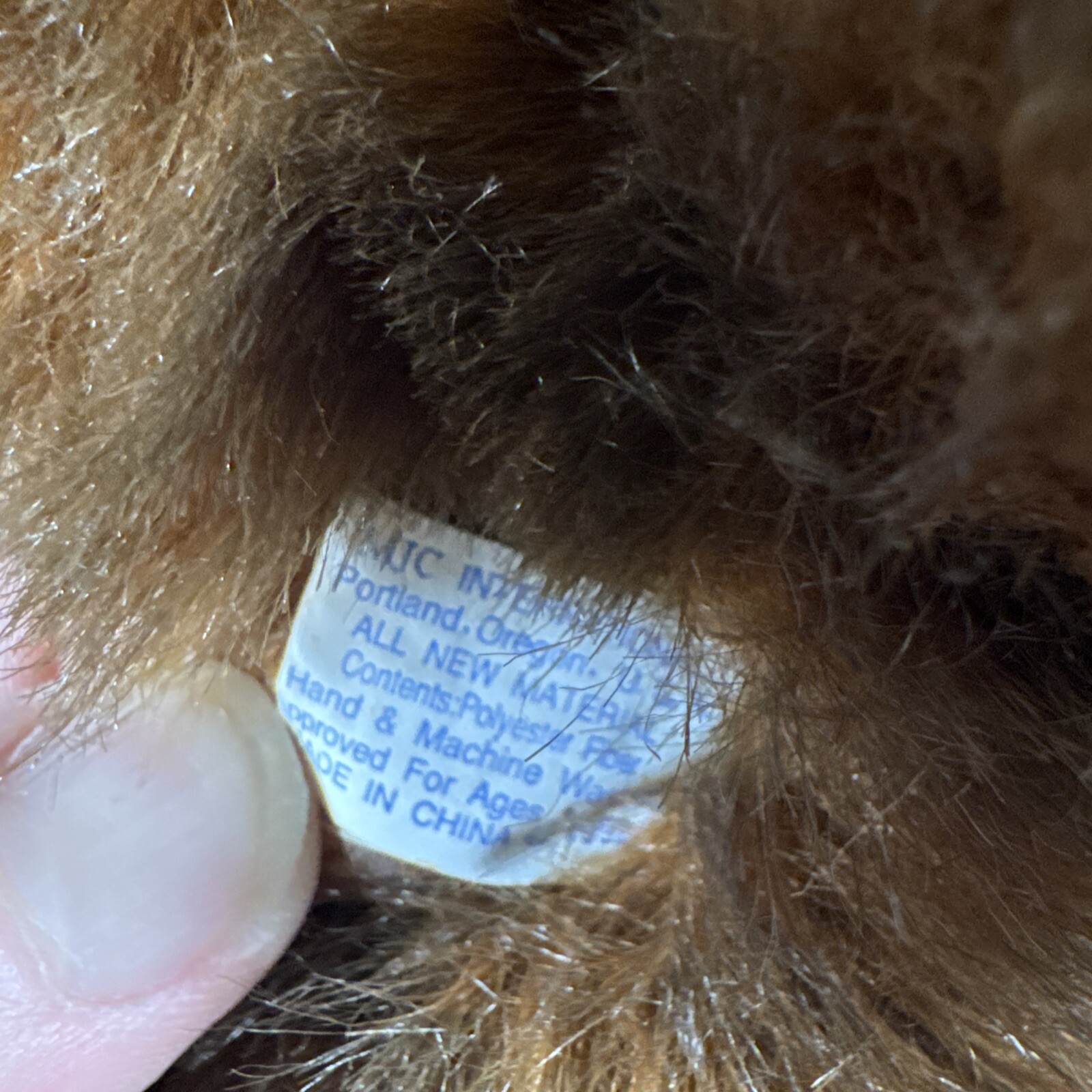 Purr-fection by MJC Brown Bear Plush Stuffed Animal Toy Vintage Teddy 11”