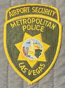 Rare Obsolete Vintage Las Vegas Nevada Airport Security Police Patch
