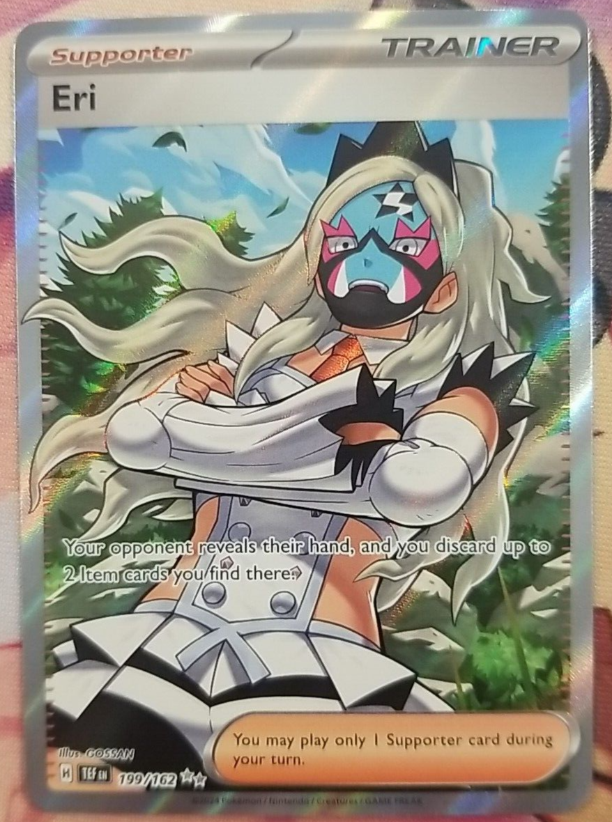 Pokemon Card Eri 199/162 Temporal Forces Full Art Holo Pokemon Card Eri 199/162 Temporal Forces Full Art Holo