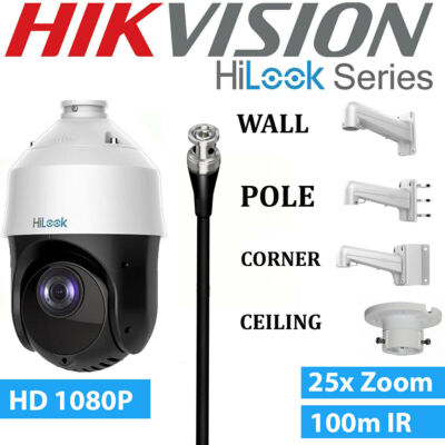 HILOOK BY HIKVISION PTZ-T4215I-DE 2MP 15X ZOOM 100M IR OUTDOOR BNC HD CCTV PTZ