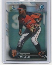 Jalen Miller  # 356 / 499 Bowman Chrome 1st Card 2016 San Francisco Giants