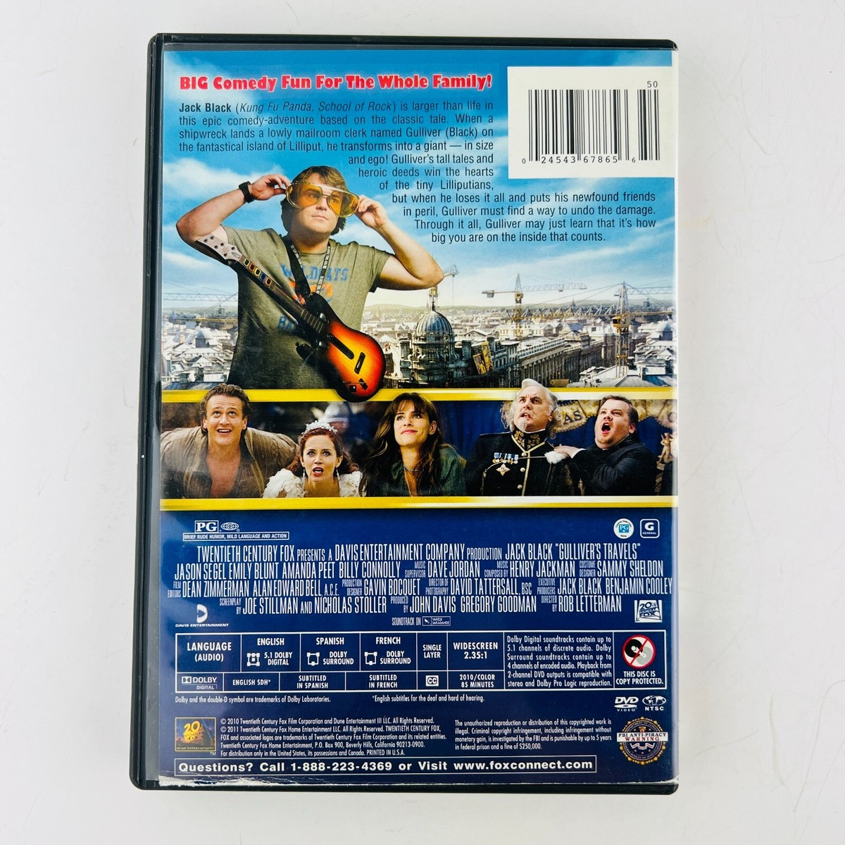 Gullivers Travels DVD Jack Black, Emily Blunt
