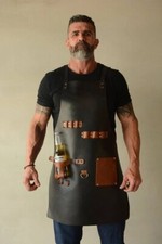 Leather Apron Butcher Apron Chef Apron BBQ Apron Cooking Apron For Men Women