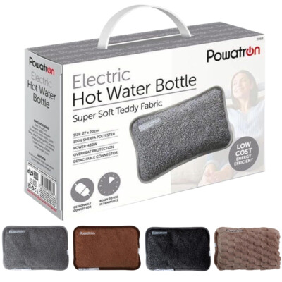 Wiederaufladbare Elektrische Wärmflasche Ultra Plüsch Teddy Plüsch Fleece Wärmekissen