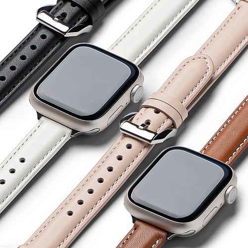 Für Apple Watch Series 42/41/40/38mm | Ringke [Leather One Padded Slim] Band - Bild 1 von 49