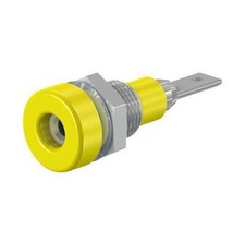 2MM SOCKET, 10A, QC, YELLOW - 23.0030-24