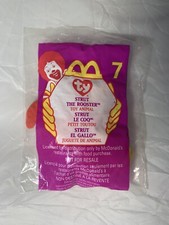 Strut the Rooster 7 Ty Teenie Beanie Baby 1999 McDonald's SEALED