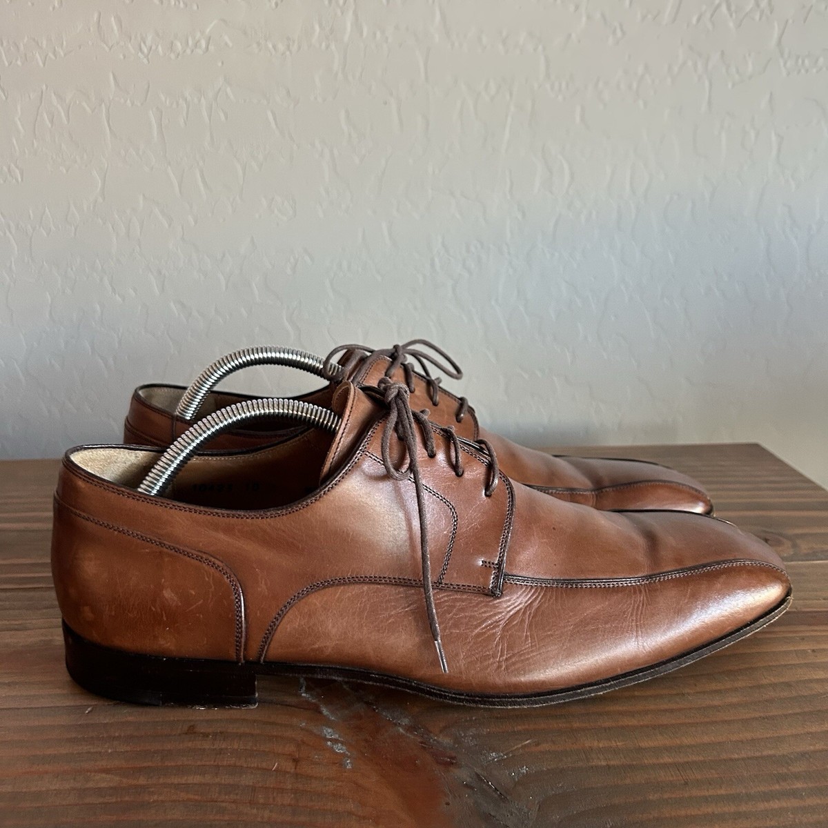 Men\'s size 10 Brown Magnanni Dress Shoes Magnanni Dress Shoes Mens Size 10 Brown Double Monk Strap  main image 2