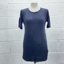 PLT PETITE BLACK TSHIRT MIDI DRESS JERESY SHORT SLEEVE Y2K UK 6 BNWT