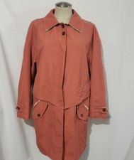 Pure Nature Pink-coral Light Short Trench Jacket Women's 38