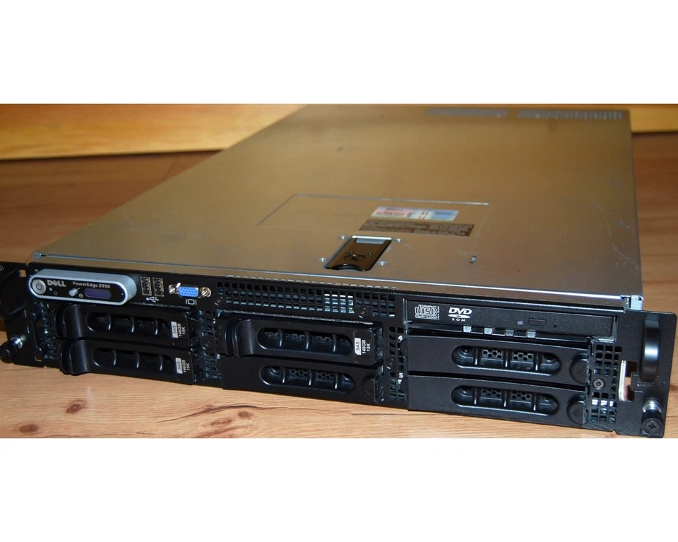 Dell PowerEdge 2950 XEON QC @ 1,86 GHz, 4 GB RAM, 3*146 GB FP