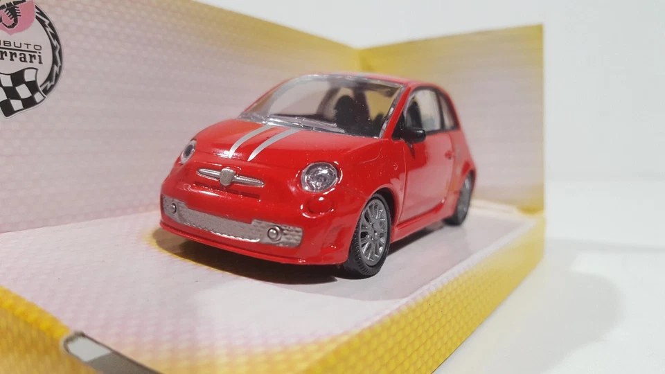 MONDO MOTORS 3 MODELLINI AUTO SCALA 1:43 -ABARTH 500,FIAT 695TRIB.FERRARI,STRADA - Immagine 3 di 4