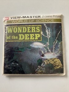 Vintage View-Master 1954 Wonders of the Deep 3 Reel Pkt   B612 READ DESCRIPTION*
