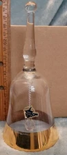 Vintage HANDBLOWN GLASS BELL SOUVENIR WEST VIRGINIA GLASS