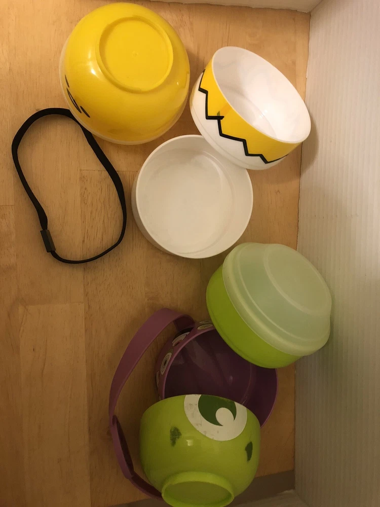 Bento Box, Food Storage, Set Of 2 All Have Three Compartments