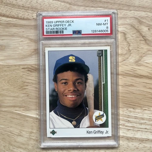 Ken Griffey Jr  1989 Upper Deck - Star Rookie #1 (RC) ICONIC ROOKIE! PSA 8 🔥