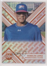 2018 Panini Elite Extra Edition Aspirations Orange 45/100 Robelin Lopez #189 u6m