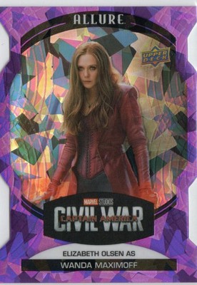 2022 Marvel Allure Purple Diamond #51 Elizabeth Olsen als Wanda Maximoff #06/10