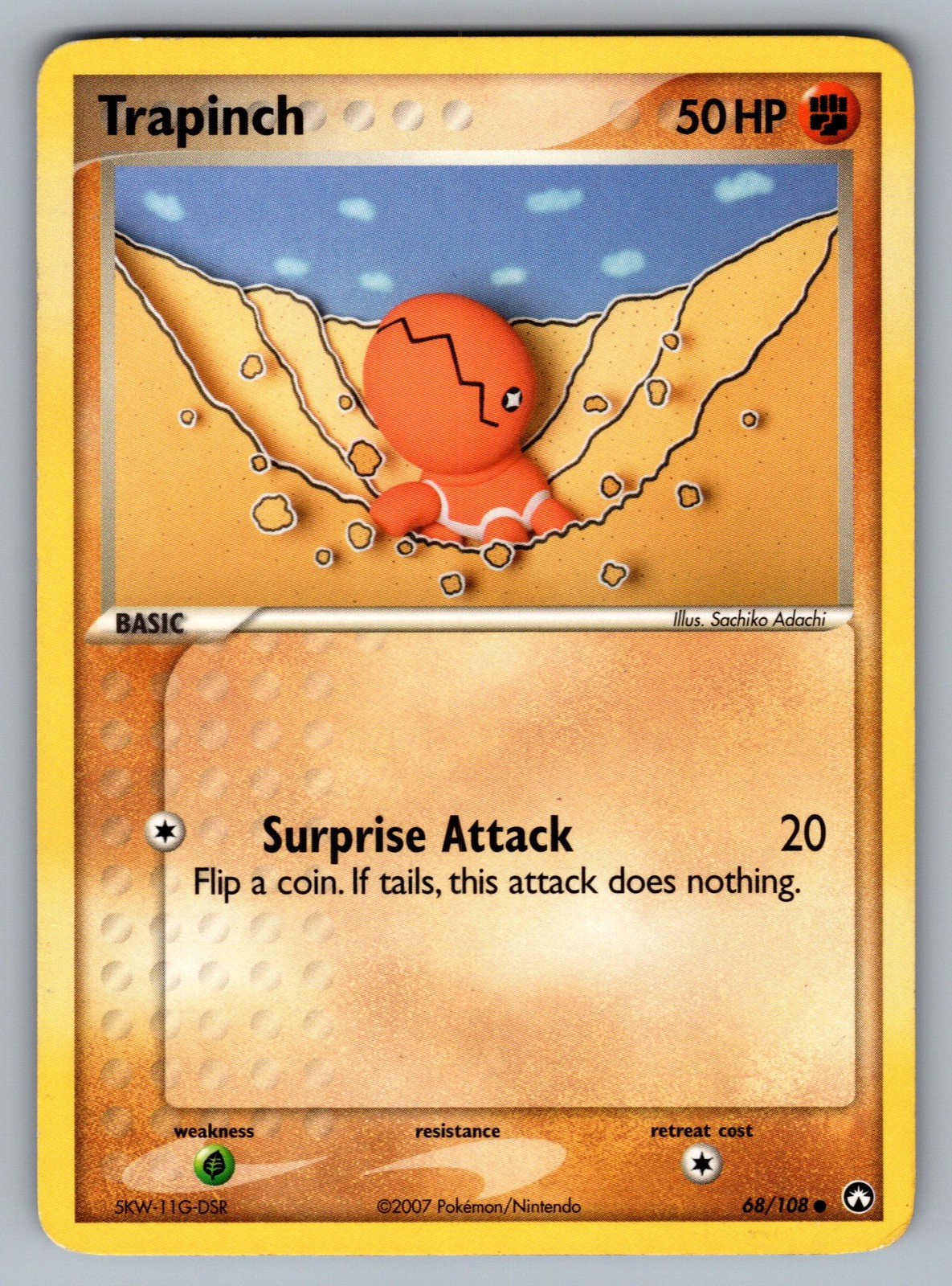 Trapinch Common Power Keepers 68/108 Pokemon NM