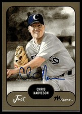 2002 Just Prospects Chris Narveson Autographs Gold #25 RC /300 Auto Cardinals