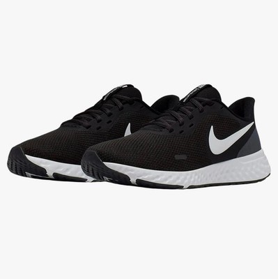 Nike Revolution Low Top Black White Lace Up Lightweight Running Sneakers women 