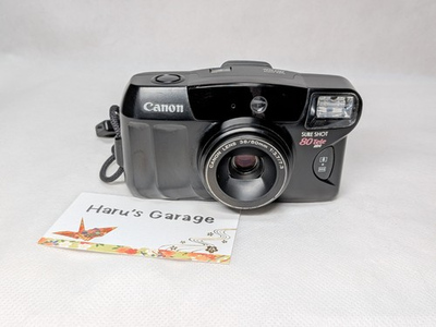 #ad #ad Canon Sure Shot 80 Tele 35mm Film Camera Point amp; Shoot 38 80mm #FC0186 $64.00