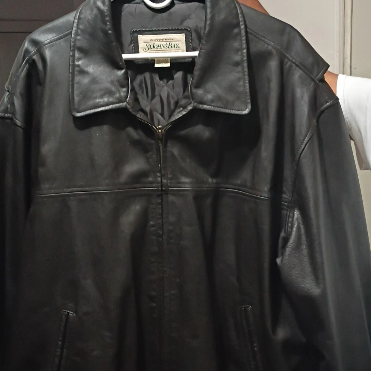 St. John's Bay Leather Outer Shell Brown Coats, Jackets & Vests