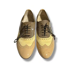 AGL Attilio Giusti Leombruni WINGTIP PATENT LEATHER OXFORD US 7 EU 37.5