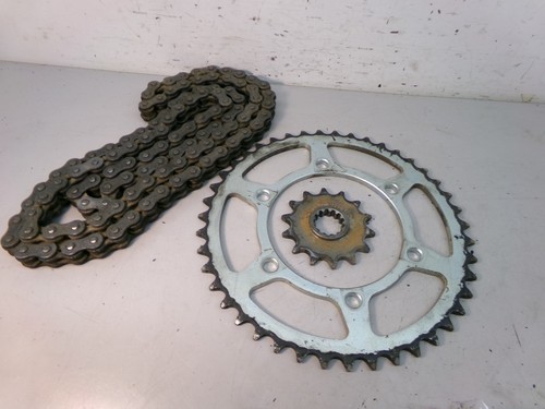 Front 14T Rear 43T Sprockets w Chain for Kawasaki Ninja 500 2024 - 2025 K235