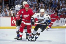 Craig Berube Washington Capitals v Igor Larinov Detroit Red Wings - Old Photo