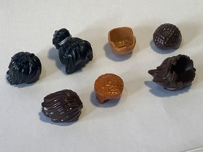 LEGO ORIGINAL TEILE - 7 X HAARPERÜCKE MÄNNLICH WEIBLICH NINJAGO MARVEL HARRY POTTER