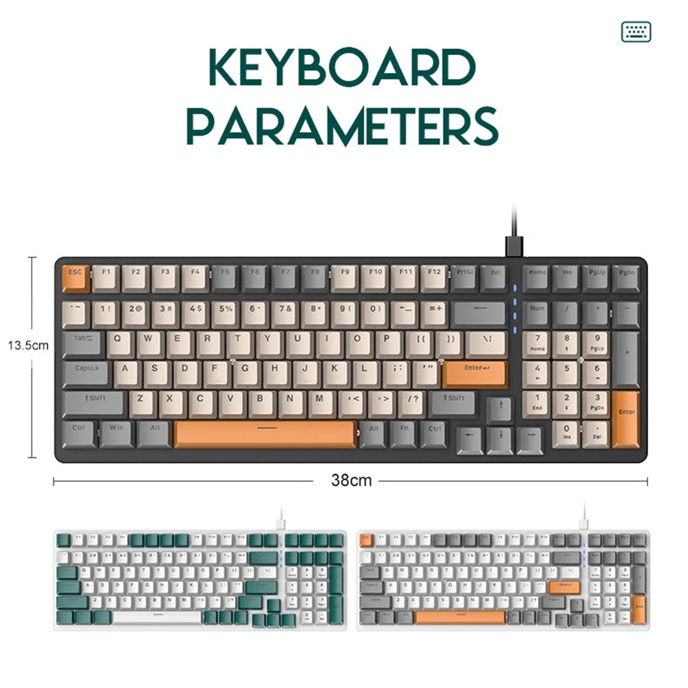ZIYOULANG 100 Key 98% Compact Layout Wired Mechanical Keyboard for Enhanced Typing Experience and Gaming Performance with 9480 Customization Options