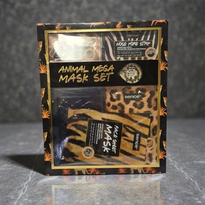Animal Print Gesichtsmaske Geschenkset Blatt Maske Augenmaske Nasenstreifen Spa Pflegeset