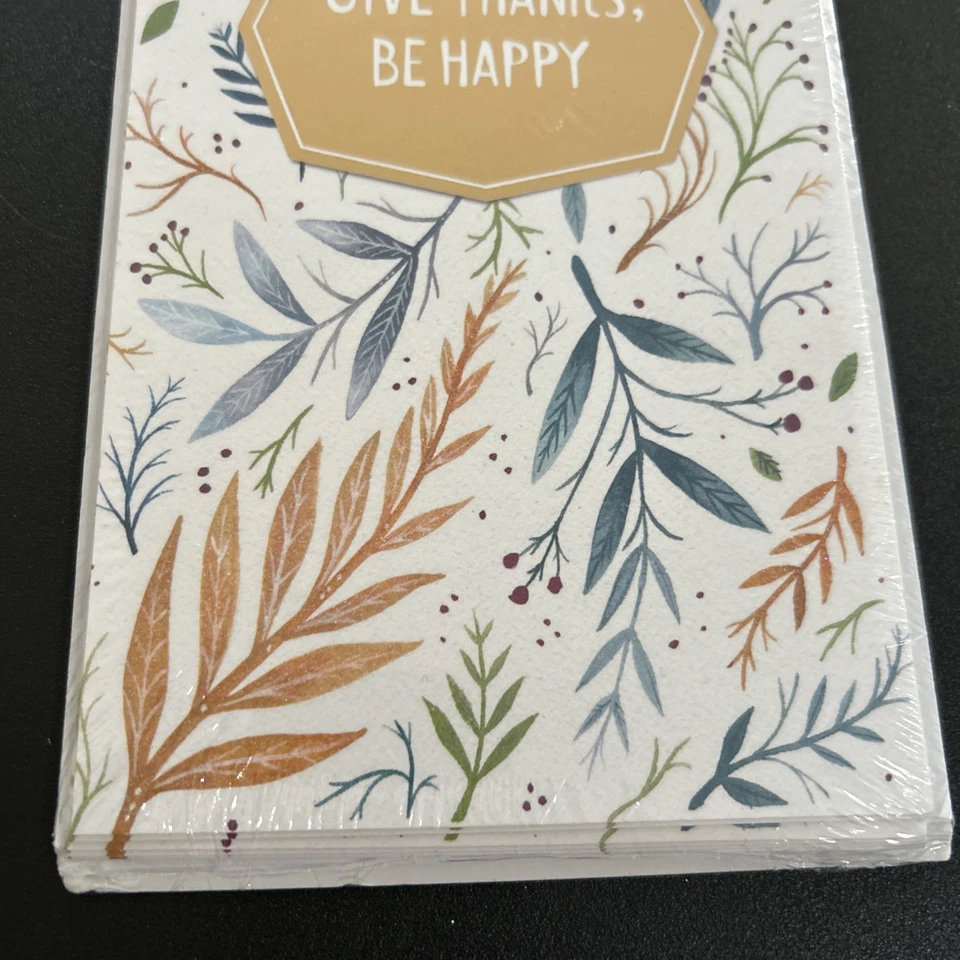 Pack Of 6 Thanksgiving Cards  Give Thanks Brand New Carlton Cards Great Value! - Image 4 of 4