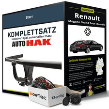 Anhängerkupplung starr für RENAULT Megane Grand Tour (Kombi) +ES AHK