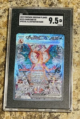 Pokémon TCG Charizard EX Obsidian Flames Special Illustration Rare #223 SGC 9.5