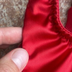 Agent Provocateur cherry red satin bra 36D Hook And Eye